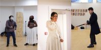 Images of the cast of Far from the Madding Crowd rehearsing in period dress