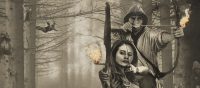 Illustration of Robin Hood and Marian