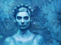 An image of an ice queen with a crown