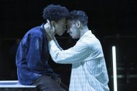 Students performing on stage in The Last Days of Judas Iscariot