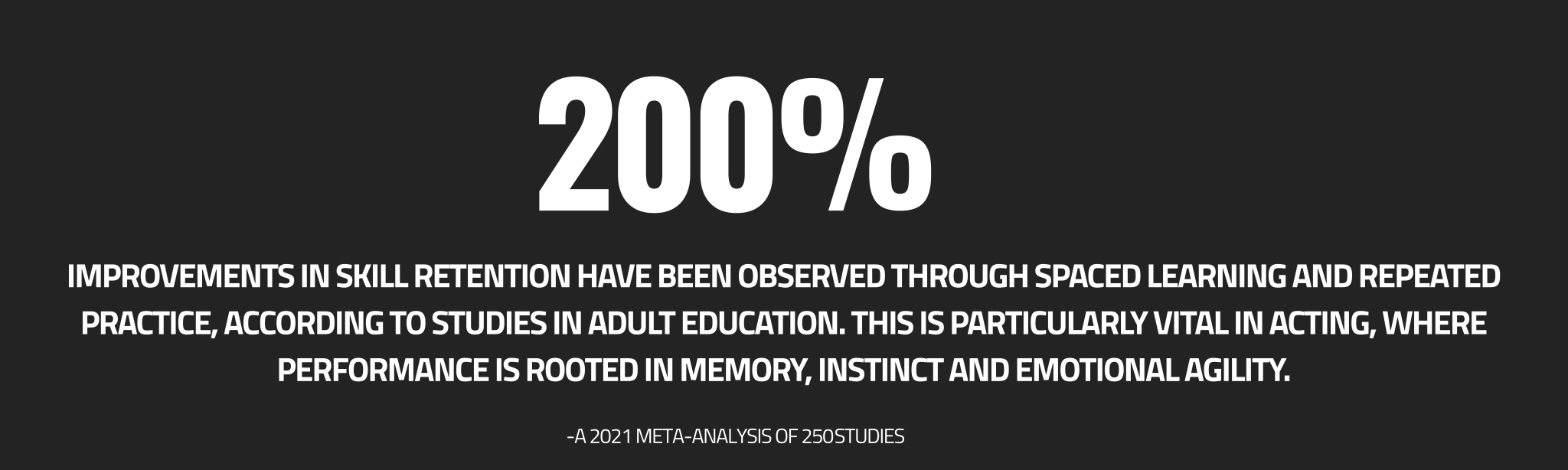 A 2021 meta-analysis of 250 studies found that spaced (distributed) practice consistently improves long‑term memory and skill retention, compared to cramming psychology.ucsd.edu +11 alicekeeler.com +11 en.wikipedia.org +11 reddit.com +15 learndash.com +15 trainingindustry.com +15 . Moreover, a detailed Intellecs.ai review explains spaced repetition can boost long‑term retention by up to 200 % compared to massed (crammed) learning intellecs.ai +1 numberanalytics.com +1.